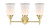 LED Bath Vanity (447-3W-SB-G181-LED)
