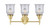 LED Bath Vanity (447-3W-SB-G182-LED)