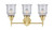 Three Light Bath Vanity (447-3W-SB-G184)