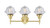 LED Bath Vanity (447-3W-SB-G532-LED)
