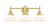 Innovations - 447-3W-SB-W-LED - LED Bath Vanity - Satin Brass