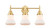 Innovations - 447-3W-SG-G191-LED - LED Bath Vanity - Caden - Satin Gold