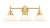 Innovations - 447-3W-SG-G4471 - Three Light Bath Vanity - Caden - Satin Gold