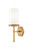Innovations - 463-1W-BB-G463-8WH - One Light Wall Sconce - Downtown Urban - Brushed Brass