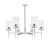 Innovations - 463-6CR-PN-G463-8CL - Six Light Chandelier - Downtown Urban - Polished Nickel