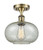 Innovations - 516-1C-AB-G249 - One Light Semi-Flush Mount - Ballston - Antique Brass