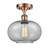 Innovations - 516-1C-AC-G247 - One Light Semi-Flush Mount - Ballston - Antique Copper