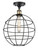Innovations - 516-1C-BAB-CE-12-BK - LED Semi-Flush Mount - Ballston - Black Antique Brass