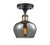 Innovations - 516-1C-BAB-G93-LED - LED Semi-Flush Mount - Ballston - Black Antique Brass