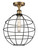 Innovations - 516-1C-BB-CE-12-BK - LED Semi-Flush Mount - Ballston - Brushed Brass