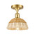 Innovations - 516-1C-SG-NBD2-75-NAT - One Light Semi-Flush Mount - Ballston - Satin Gold