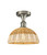 Innovations - 516-1C-SN-NBD2-9-NAT - One Light Semi-Flush Mount - Ballston - Brushed Satin Nickel