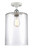 Innovations - 516-1C-WPC-G112-L - One Light Semi-Flush Mount - Ballston - White Polished Chrome