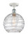 Innovations - 516-1C-WPC-G1213-10 - One Light Semi-Flush Mount - Ballston - White Polished Chrome