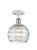 Innovations - 516-1C-WPC-G1213-8-LED - LED Semi-Flush Mount - Ballston - White Polished Chrome