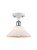 Innovations - 516-1C-WPC-G131-LED - LED Semi-Flush Mount - Ballston - White Polished Chrome