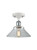 Innovations - 516-1C-WPC-G132-LED - LED Semi-Flush Mount - Ballston - White Polished Chrome