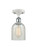 Innovations - 516-1C-WPC-G2511 - One Light Semi-Flush Mount - Ballston - White Polished Chrome