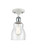 Innovations - 516-1C-WPC-G394 - One Light Semi-Flush Mount - Ballston - White Polished Chrome