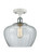 Innovations - 516-1C-WPC-G92-L - One Light Semi-Flush Mount - Ballston - White Polished Chrome