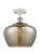 Innovations - 516-1C-WPC-G96-L - One Light Semi-Flush Mount - Ballston - White Polished Chrome