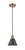 Innovations - 516-1P-BB-M8-BK - One Light Mini Pendant - Ballston - Brushed Brass