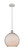 Innovations - 516-1P-WPC-G121-10CBK - One Light Mini Pendant - Ballston - White and Polished Chrome