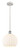 Innovations - 516-1P-WPC-G1217-10WV - LED Mini Pendant - Ballston - White Polished Chrome