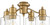 Light Kit-Armed LED Fan Light Kit (LK403107-SB-LED)