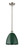 manufacturer_finish:Brushed Satin Nickel|manufacturer_glass:Green|light_output:220.00lm|color_temperature:2200K|cri:99