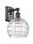 manufacturer_finish:Matte Black|manufacturer_glass:Clear Athens Deco Swirl|light_output:220.00lm|color_temperature:2200K|cri:99