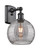 manufacturer_finish:Matte Black|manufacturer_glass:Light Smoke Deco Swirl|light_output:220.00lm|color_temperature:2200K|cri:99