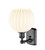 manufacturer_finish:Matte Black|manufacturer_glass:White Venetian|light_output:Unspecified|color_temperature:Unspecified|cri:Unspecified