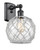 manufacturer_finish:Matte Black|manufacturer_glass:Clear Farmhouse Glass with White Rope|light_output:220.00lm|color_temperature:2200K|cri:99