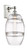 Innovations - 516-1W-WPC-G557-8CL - One Light Wall Sconce - Ballston - White Polished Chrome
