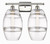 Innovations - 516-2W-PN-G557-8CL - Two Light Bath Vanity - Ballston - Polished Nickel
