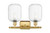 Ballston Two Light Bath Vanity (516-2W-SG-G460-7CL)