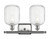 Ballston Two Light Bath Vanity (516-2W-SN-G460-7CL)