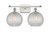 Innovations - 516-2W-WPC-G122C-8CL - Two Light Bath Vanity - Ballston - White Polished Chrome