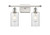 Innovations - 516-2W-WPC-G804 - Two Light Bath Vanity - Ballston - White Polished Chrome