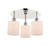 manufacturer_finish:Polished Nickel|manufacturer_glass:Cased Matte White Cobbleskill