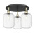 Innovations - 516-3C-BAB-G460-7CL - Three Light Semi-Flush Mount - Ballston - Black Antique Brass