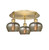 Innovations - 516-3C-BB-G96 - Three Light Semi-Flush Mount - Ballston - Brushed Brass