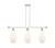 Innovations - 516-3I-WPC-G651-7 - Three Light Island Pendant - Ballston - White Polished Chrome