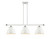 Innovations - 516-3I-WPC-M14-W - Three Light Island Pendant - Ballston - White Polished Chrome