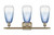 Ballston Three Light Bath Vanity (516-3W-AB-G480-6SB)