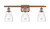 Innovations - 516-3W-AC-G394 - Three Light Bath Vanity - Ballston - Antique Copper