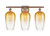 Innovations - 516-3W-AC-G484-7AM - Three Light Bath Vanity - Ballston - Antique Copper