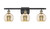 Innovations - 516-3W-BAB-G128-6 - Three Light Bath Vanity - Ballston - Black Antique Brass