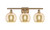 Innovations - 516-3W-BB-G128-8 - Three Light Bath Vanity - Ballston - Brushed Brass